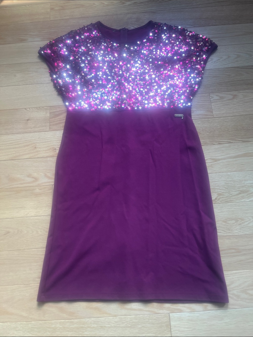 Guess Sequin Purple Dress - girl L